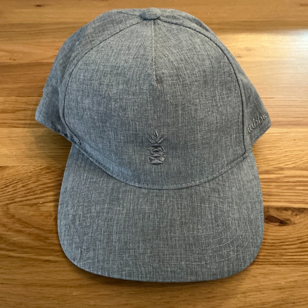 Chubbies Pineapple Logo Hat Gray Chambray Adjustable‎ Baseball Cap